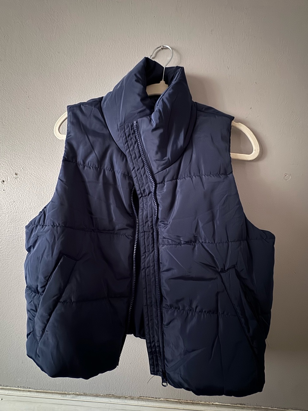 Navy Quilted Puffer Vest
